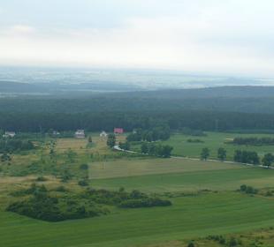 Widok z wieży zamkowej