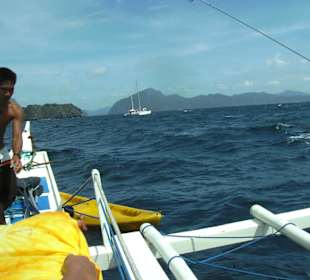 Kayaks von einigen Gruppenteilnehmern 