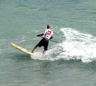 Surfer an der Plage de Gros Sable
