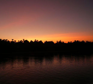 Sonnenuntergang auf dem Nil