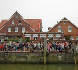 Da war die Kutterregatta-sonst ist`s ruhiger...