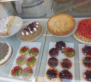 Kuchen in einem der vielen Cafes
