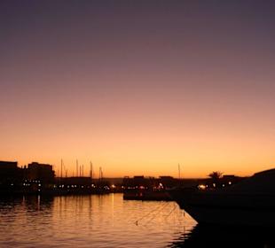 El Gouna / Hafen bei Sonnenuntergang