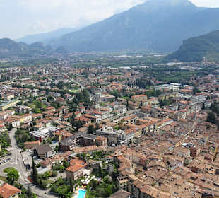 Aussicht auf dem Weg zur Santa Barbara Kirche 