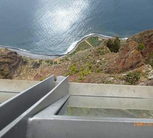 Blick auf die Terrassenfelder vom Cabo Girao