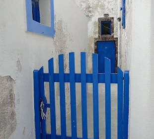 W urokliwej wiosce na Thirasi.