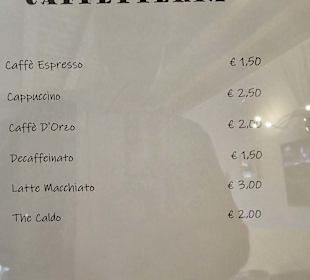 Altstadt Bar Listino