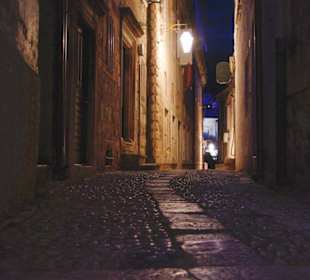 Nocny zaułek dubrovnika