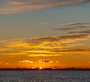 Sonnenuntergang Ria Formosa Bootstour