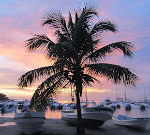 Sonnenuntergang Hafen Bayahibe