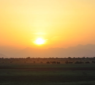Sunset Tsavo East Nationalpark