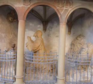 Ölbergszene an der Kirche von Volkach