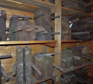 Formen für die Glasherstellung in der Glashütte