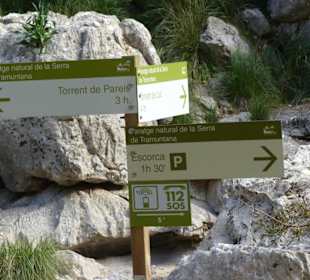 Ab hier gehen verschiedene Weg weg