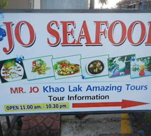 Restauranttipp 300 m am Strand entlang