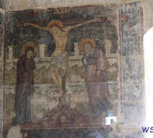 Wandmalerei der Burg Kolossi