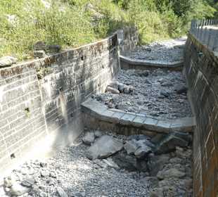Oybach, zwischendurch auf ca. 1,5 km ohne Wasser