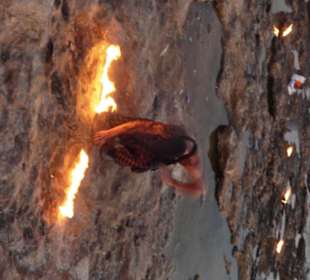 Feuershow am Strand