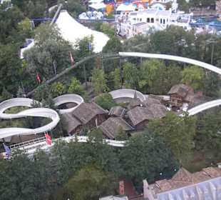 Blick von oben auf den Park Bob Bahn