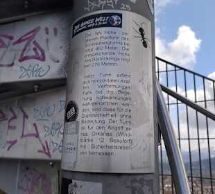 Schlossbergturm Schild