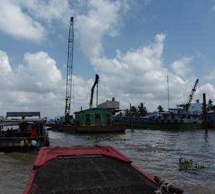 Auf dem Mekong unterwegs