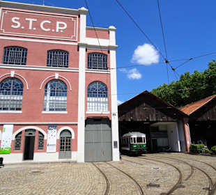 Das Straßenbahnmuseum in der Außenansicht