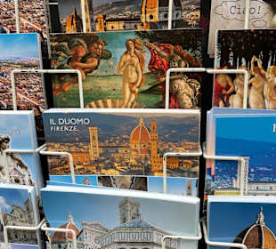 Postkartenverkauf vor der Kathedrale