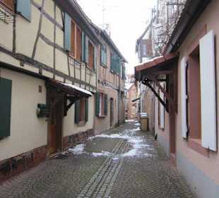 Altstadt Wissembourg im Winter