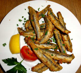 Gebratene Sardinen