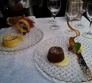 Exquisiter Nachtisch im Rest. Do Forte