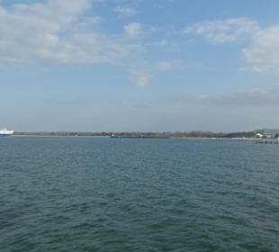 Blick von der Großen Seebrücke Travemünde