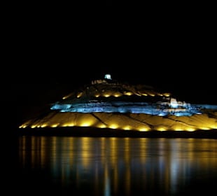 Nachtansicht von deinem Berg bei Assuan