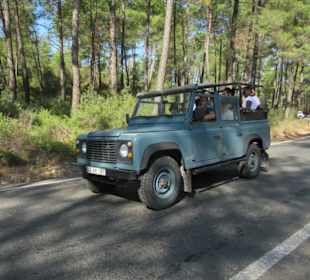 Beginn der Jeep Safari