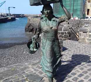 Denkmal Fischerin in Puerto de la Cruz