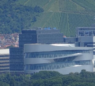 Mercedes-Benz Museum Blick vom Killesberg