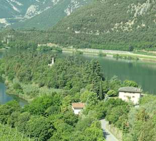 Blick auf den Lago di Toblino (Tobliner See)