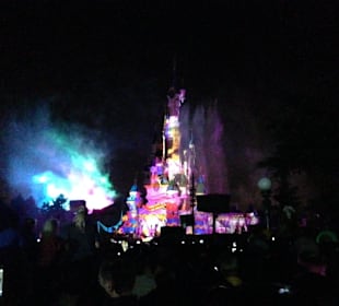 Lasershow am Schloss