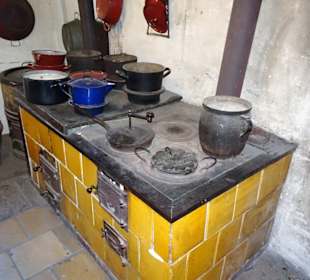 Küche eines Bauernhauses im Freilandmuseum