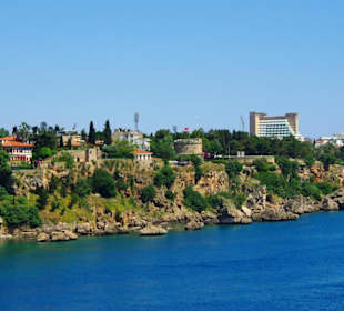 Blick zum Hafen von Antalya