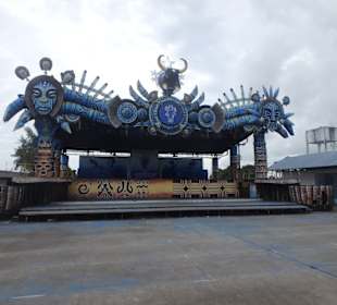 Übungsbühne im Caprichoso Pavilion