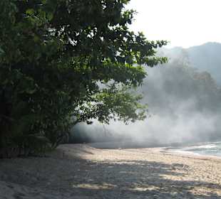 Am Strand war es bei diesem Rauch nicht auszuhalte
