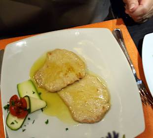 Schnitzel mit Lemone und Spinat