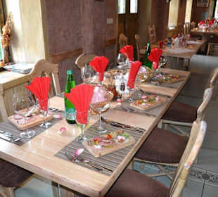 Sehr schön gedeckte Tische