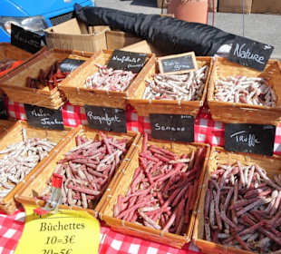 Impressionen vom Wochenmarkt Saint-Cyprien-Plage