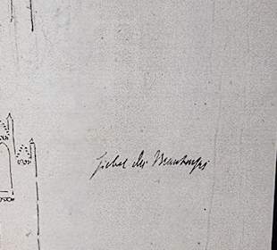 Giebelschmuck gezeichnet von Schinkel