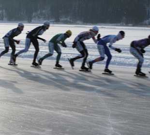 Eislaufen am Weissensee