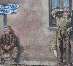 Wandmalerei in Tinnura