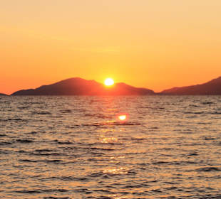 Sonnenuntergang am Strand