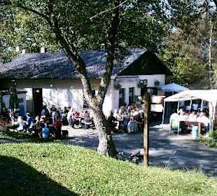 Blick auf die Terrasse