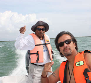 Reiseleiter Victor mit unserem Käptän